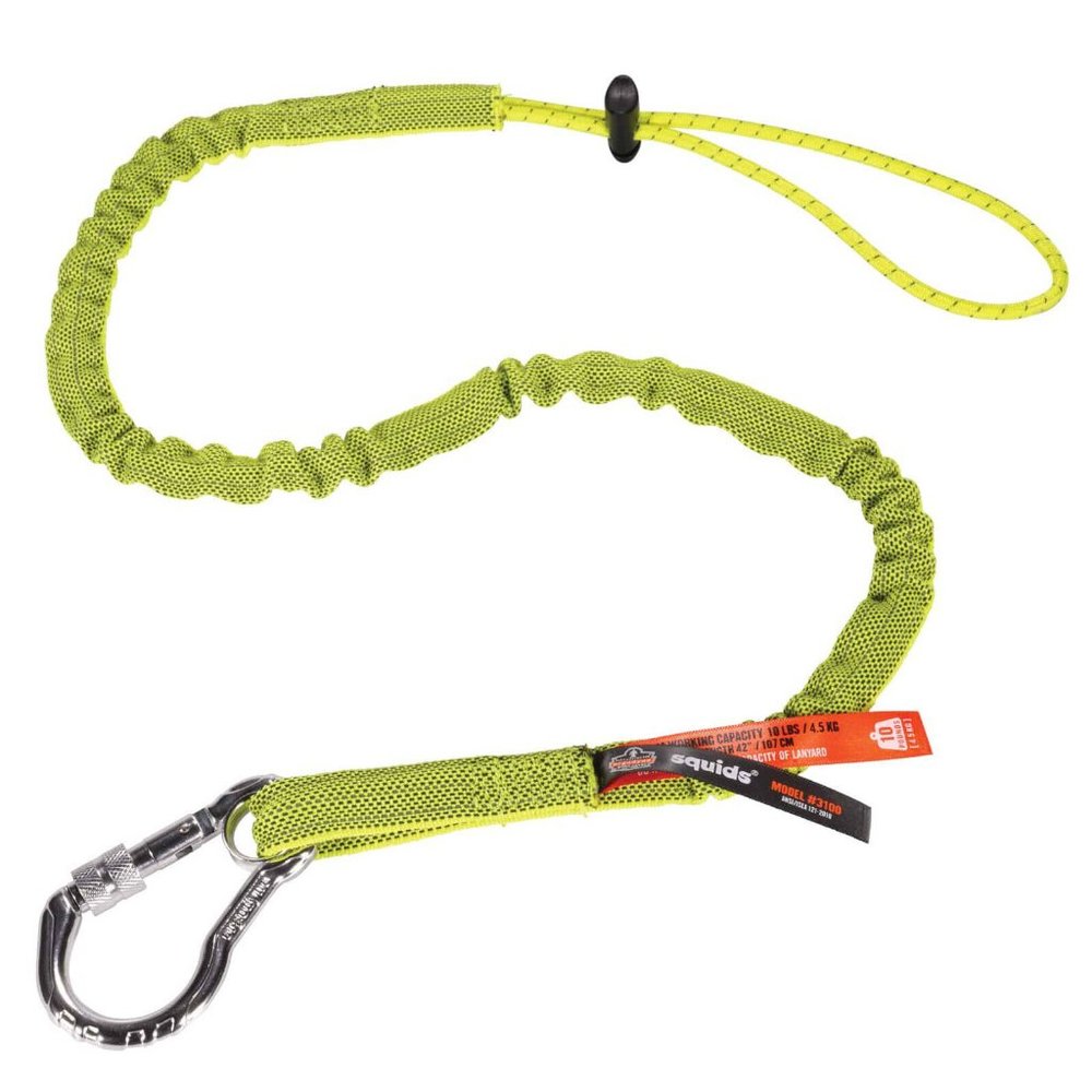 2 x Ergodyne Squids 3100 Tool Lanyard bundle w/ Single Carabiner - 10lbs - NEW - Picture 8 of 8